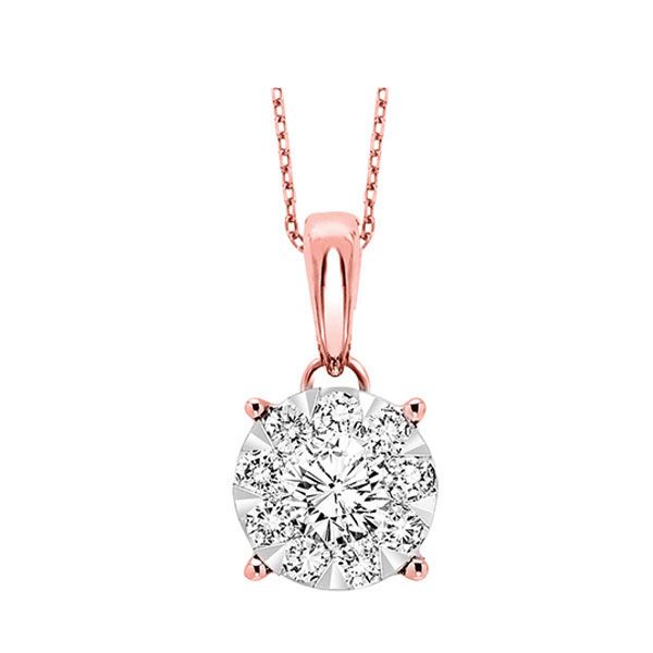 14Kt Rose Gold Diamond 3/4Ctw Pendant S.E. Needham Jewelers Logan, UT