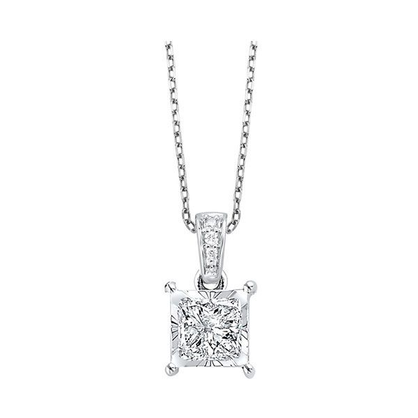 14KT White Gold & Diamonds Tru Reflection Neckwear Pendant  - 1/2 cts Ross's Fine Jewelers Kilmarnock, VA