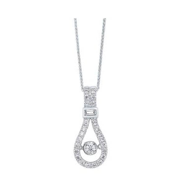 14KT White Gold & Diamond Classic Book New Rythem Of Love Neckwear Pendant   - 1/3 ctw Don's Jewelry & Design Washington, IA