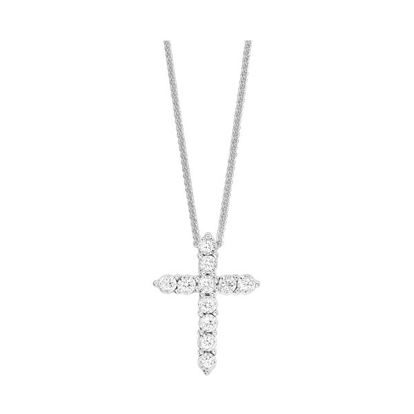 10KT White Gold & Diamonds Tru Reflections Stunning Neckwear Pendant  - 1/10 cts Gala Jewelers Inc. White Oak, PA