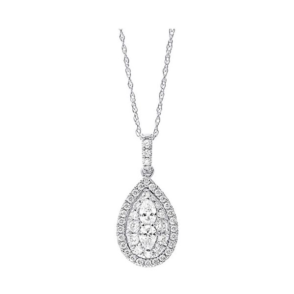 14KT White Gold & Diamonds Twogether Pendant - 1/2 cts Michael's Jewelry North Wilkesboro, NC