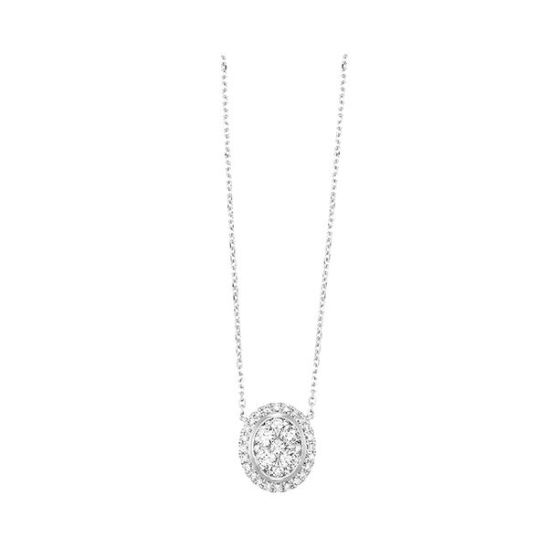 14Kt White Gold Diamond (1/2Ctw) Pendant Gala Jewelers Inc. White Oak, PA