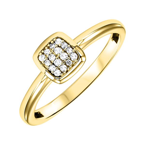 10Kt Yellow Gold Diamond (1/12 Ctw) Ring Castle Couture Fine Jewelry Manalapan, NJ