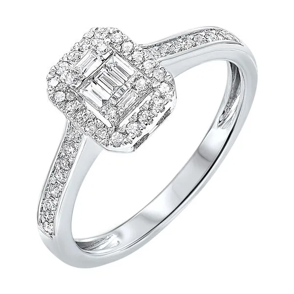 14Kt White Gold Diamond 1Ctw Ring