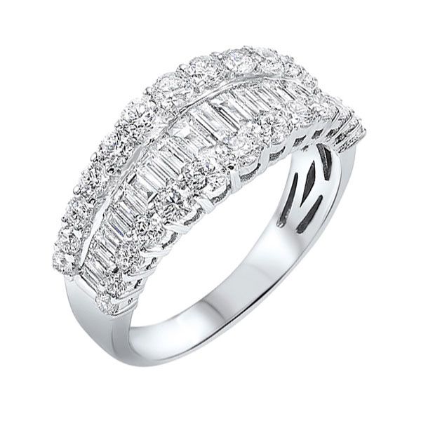 14Kt White Gold Diamond (1Ctw) Ring Gala Jewelers Inc. White Oak, PA