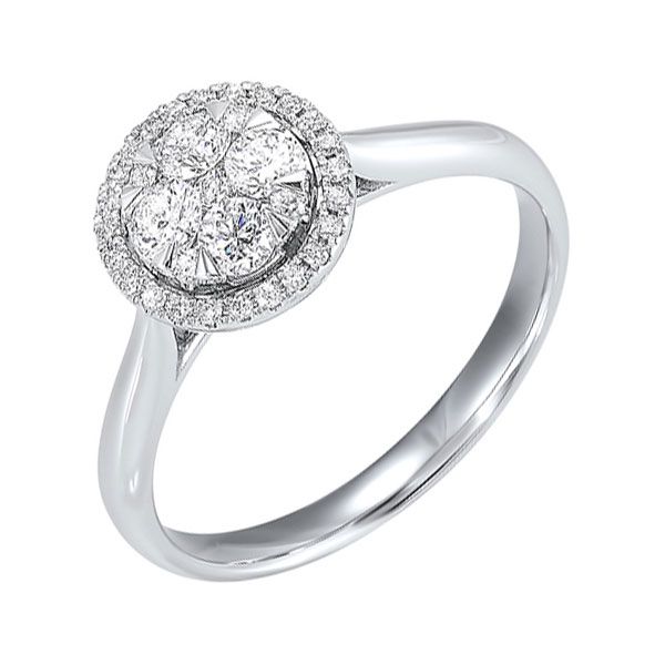 14KT White Gold & Diamond Classic Book Starbright Fashion Ring  - 1/4 ctw Grayson & Co. Jewelers Iron Mountain, MI