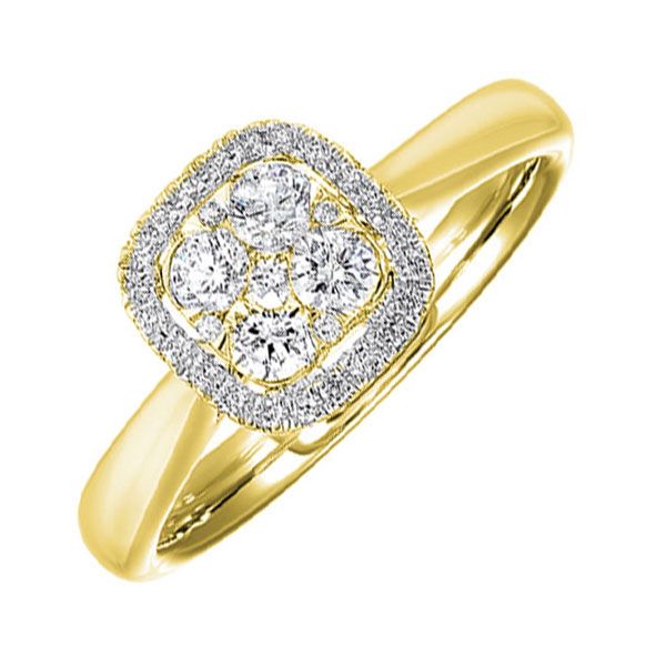 14Kt Yellow Gold Diamond 1/4Ctw Ring Maharaja's Fine Jewelry & Gift Panama City, FL