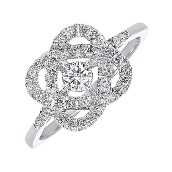 14KT White Gold & Diamonds Love Crossing Fashion Ring  - 3/4 cts K. Martin Jeweler Dodge City, KS