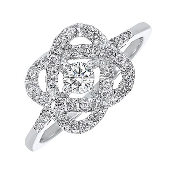 14KT White Gold & Diamonds Love Crossing Fashion Ring  - 1 1/2 cts Gaines Jewelry Flint, MI