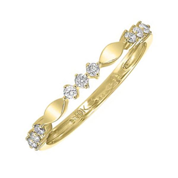10KT Yellow Gold & Diamonds Sparkle Mixables Ring   - 1/6 cts K. Martin Jeweler Dodge City, KS