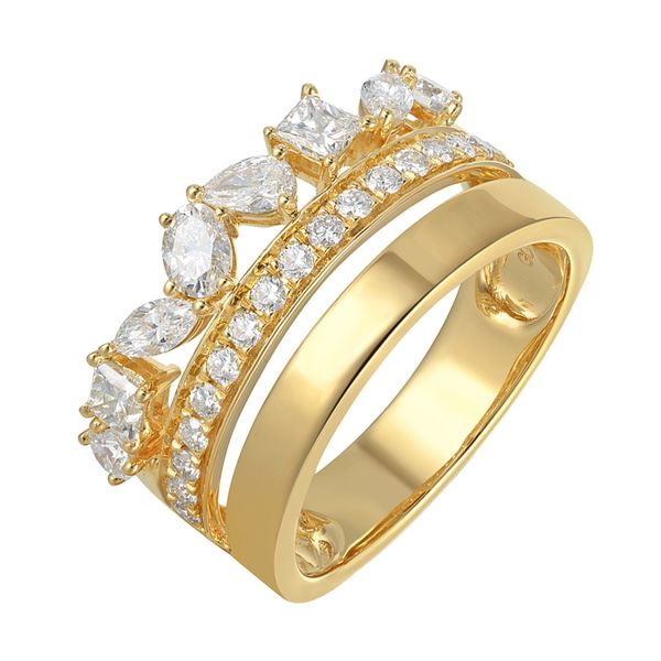 14Kt Yellow Gold Diamond 1 1/8Ctw Ring Layne's Jewelry Gonzales, LA