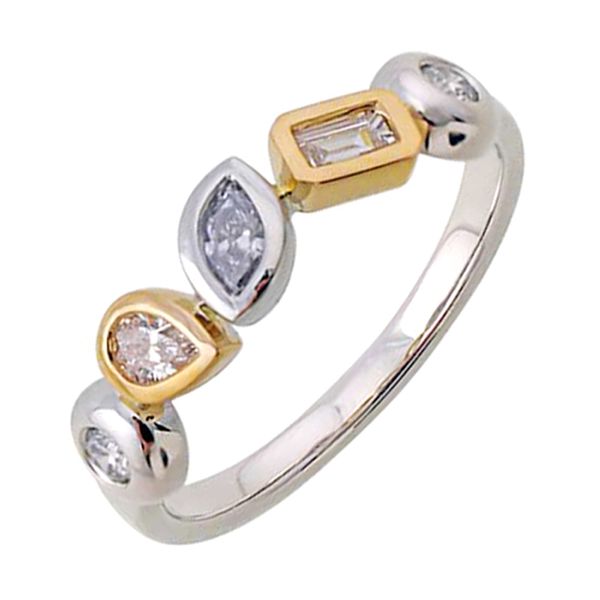 14kt White Yellow Gold Diamond 3/8ctw Ring 14kt White Yellow Gold Diamond 3/8ctw Ring