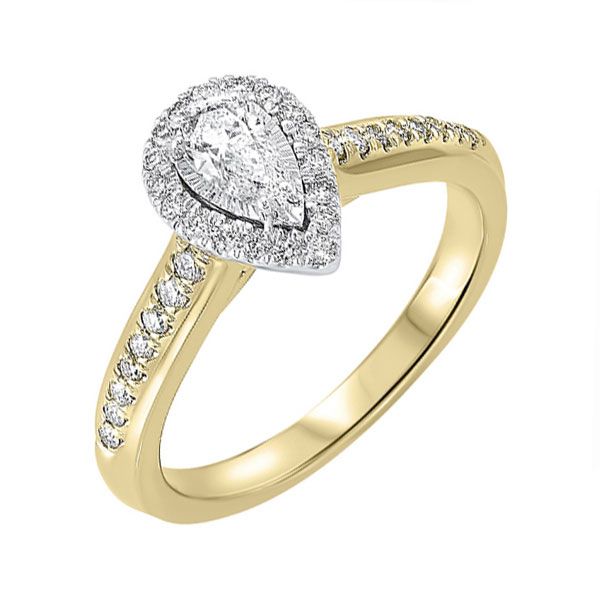 14Kt White Yellow Gold Diamond 1/2Ctw Ring Puckett's Fine Jewelry Benton, KY