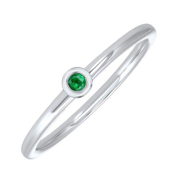 14Kt White Gold Emerald (1/20 Ctw) Ring Don's Jewelry & Design Washington, IA