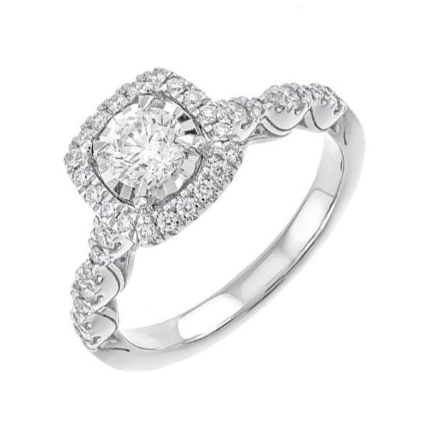 14KT White Gold & Diamond Classic Book Bridal Set Ring  - 7/8 ctw Don's Jewelry & Design Washington, IA