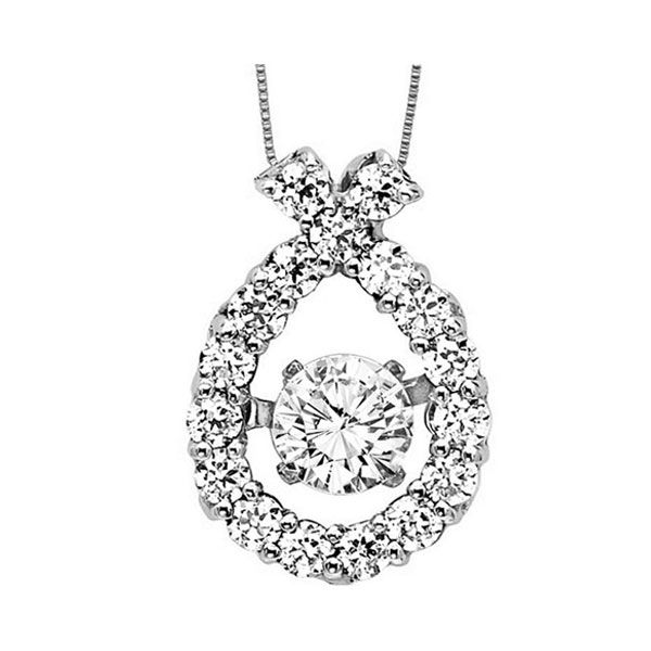 14KT White Gold & Diamonds Rhythm Of Love Neckwear Pendant  - 1/2 cts Moseley Diamond Showcase Inc Columbia, SC