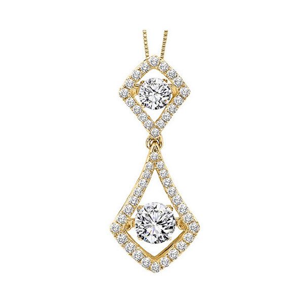 14KT Yellow Gold & Diamonds Rhythm Of Love Neckwear Pendant  - 3/4 cts Windham Jewelers Windham, ME