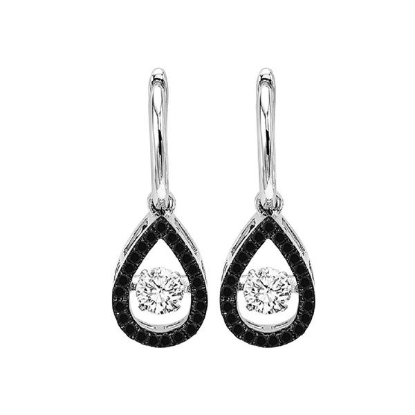 14KT White Gold & Diamonds Rhythm Of Love Fashion Earrings  - 3/4 cts K. Martin Jeweler Dodge City, KS