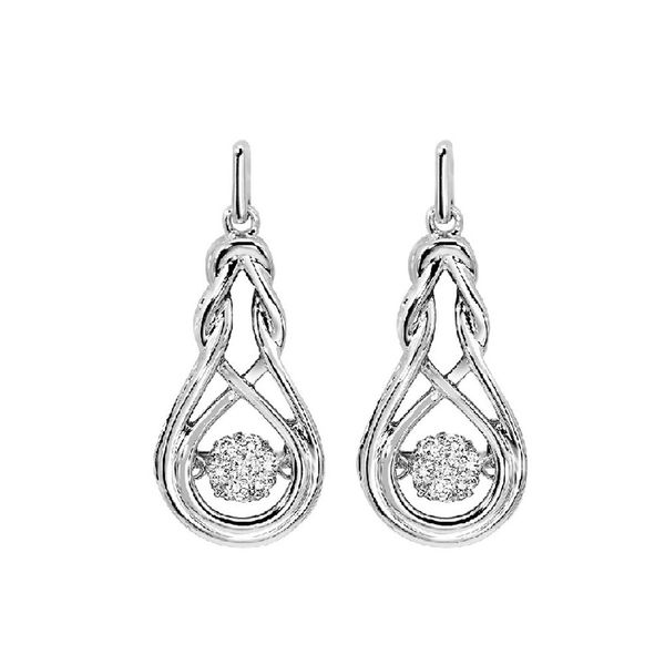 Silver White Diamond 1/6Ctw Earring Castle Couture Fine Jewelry Manalapan, NJ