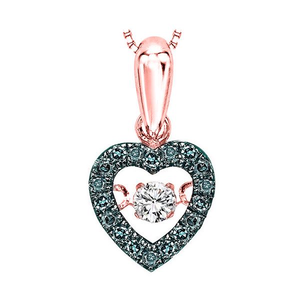 10KT Pink Gold & Diamonds Rhythm Of Love Neckwear Pendant  - 1/5 cts Thurber's Fine Jewelry Wadsworth, OH