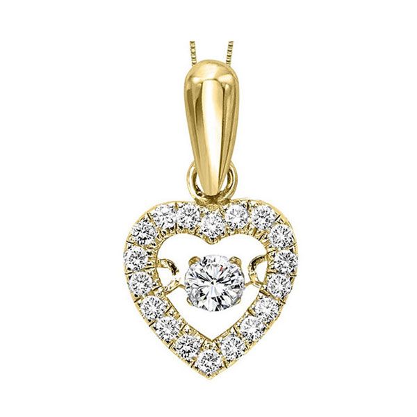 14Kt Yellow Gold Diamond 1/5Ctw Pendant Don's Jewelry & Design Washington, IA