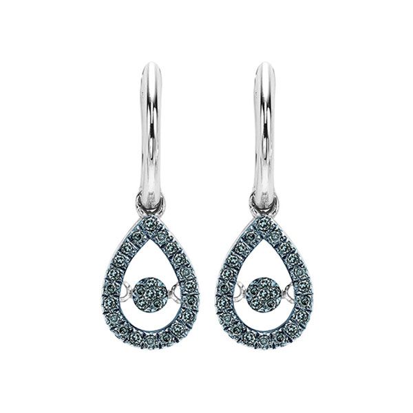 14KT White Gold & Diamonds Rhythm Of Love Fashion Earrings  - 1/4 cts Patterson's Diamond Center Mankato, MN
