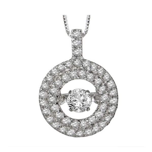 14KT White Gold & Diamonds Rhythm Of Love Neckwear Pendant   - 1/2 cts K. Martin Jeweler Dodge City, KS