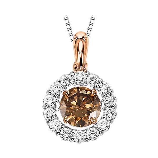 14KT Pink Gold & Diamonds Rhythm Of Love Neckwear Pendant  - 1 1/4 cts Don's Jewelry & Design Washington, IA