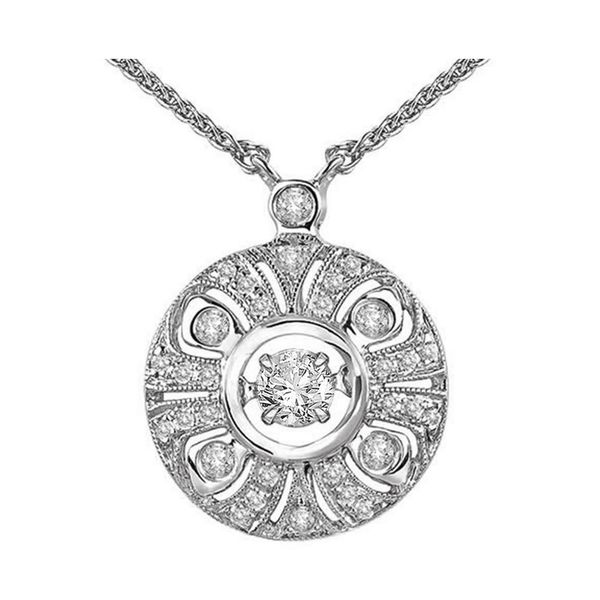14Kt White Gold Diamond (1/4Ctw) Pendant Castle Couture Fine Jewelry Manalapan, NJ
