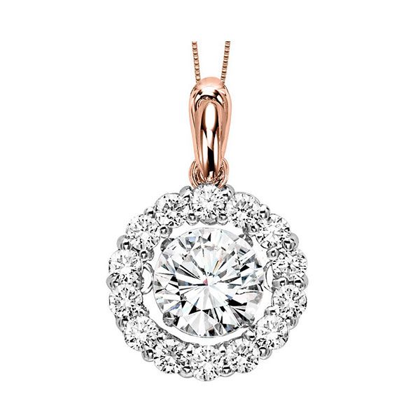 14KT Pink Gold & Diamonds Rhythm Of Love Neckwear Pendant  - 3/4 cts Milano Jewelers Pembroke Pines, FL