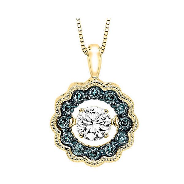 14KT Yellow Gold & Diamonds Rhythm Of Love Neckwear Pendant  - 3/8 cts Gala Jewelers Inc. White Oak, PA