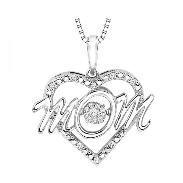 Silver (SLV 995) Diamonds Rhythm Of Love Neckwear Pendant  - 1/3 cts Patterson's Diamond Center Mankato, MN