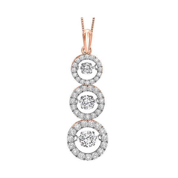 14KT Pink Gold & Diamonds Rhythm Of Love Neckwear Pendant  - 1 cts Don's Jewelry & Design Washington, IA