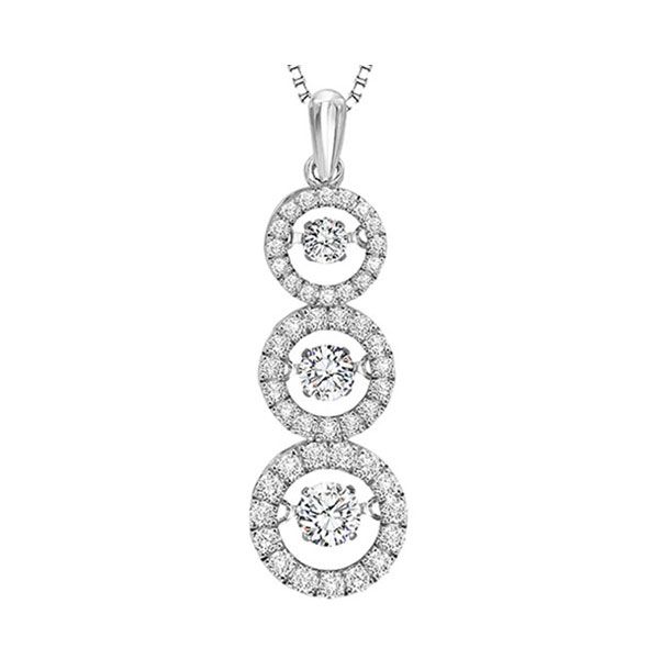 14KT White Gold & Diamonds Rhythm Of Love Neckwear Pendant  - 1 cts Grayson & Co. Jewelers Iron Mountain, MI