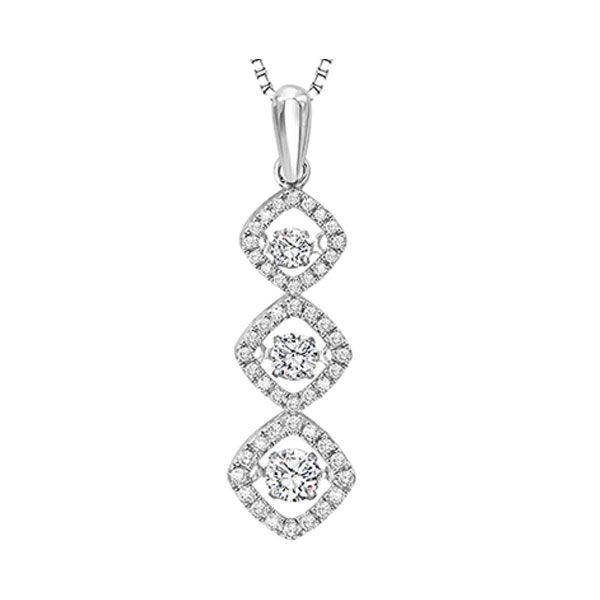 14KT White Gold & Diamonds Rhythm Of Love Neckwear Pendant  - 1/2 cts Moseley Diamond Showcase Inc Columbia, SC
