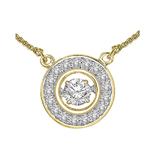 14KT Yellow Gold & Diamonds Rhythm Of Love Neckwear Pendant  - 3/4 cts Milano Jewelers Pembroke Pines, FL