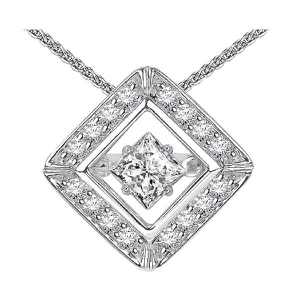 14KT White Gold & Diamonds Rhythm Of Love Neckwear Pendant  - 1/4 cts Gala Jewelers Inc. White Oak, PA