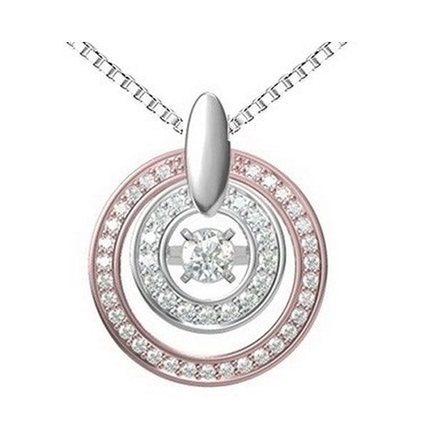 14KT Pink Gold & Diamonds Rhythm Of Love Neckwear Pendant  - 1/2 cts Grayson & Co. Jewelers Iron Mountain, MI