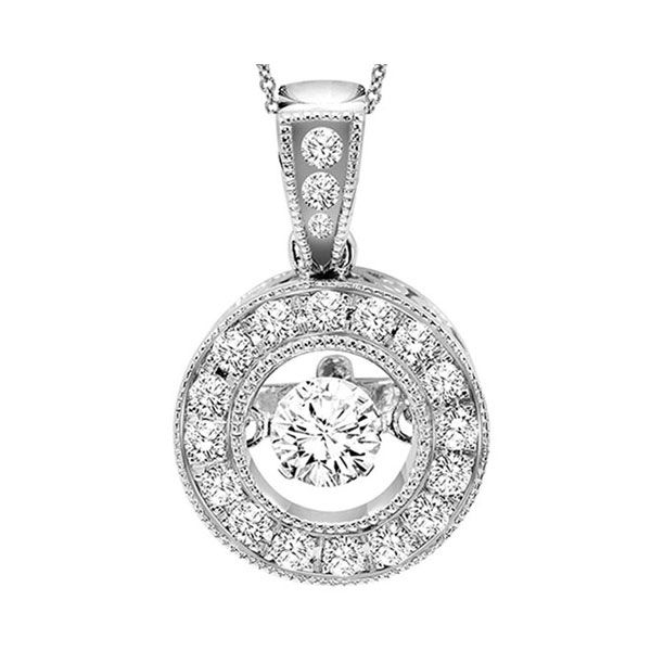 14KT White Gold & Diamonds Rhythm Of Love Neckwear Pendant   - 1/3 cts S.E. Needham Jewelers Logan, UT