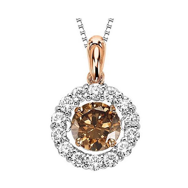 14KT Pink Gold & Diamonds Rhythm Of Love Neckwear Pendant  - 2 1/4 cts Don's Jewelry & Design Washington, IA