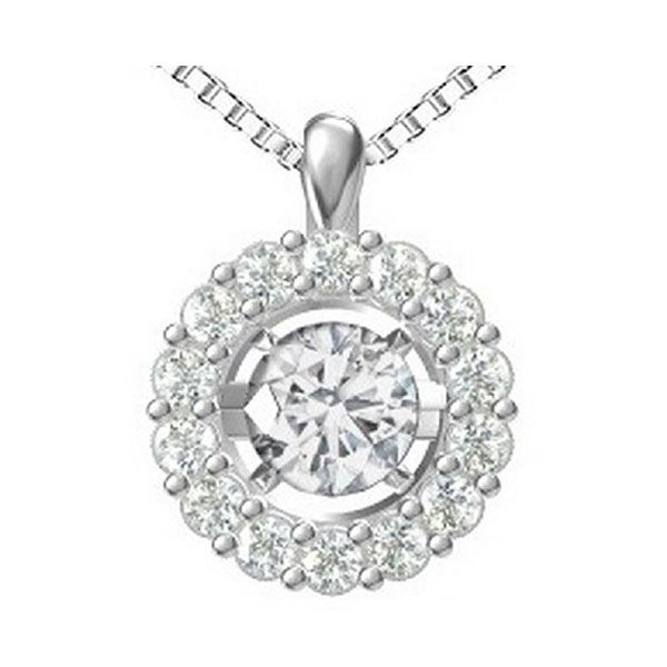 Silver (SLV 995) Diamonds Rhythm Of Love Neckwear Pendant  - 1/2 cts Windham Jewelers Windham, ME