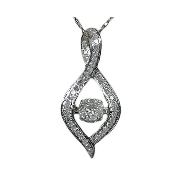 14KT White Gold & Diamonds Rhythm Of Love Neckwear Pendant  - 1/5 cts Branham's Jewelry East Tawas, MI