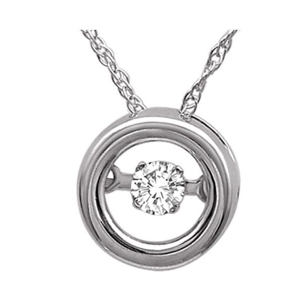 14KT White Gold & Diamonds Rhythm Of Love Neckwear Pendant  - 1/10 cts Don's Jewelry & Design Washington, IA