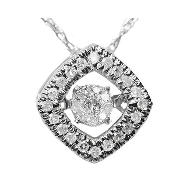 14KT White Gold & Diamonds Rhythm Of Love Neckwear Pendant   - 1/10 cts Patterson's Diamond Center Mankato, MN