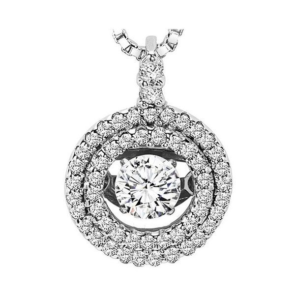 14KT White Gold & Diamonds Rhythm Of Love Neckwear Pendant  - 1 cts Michael's Jewelry North Wilkesboro, NC