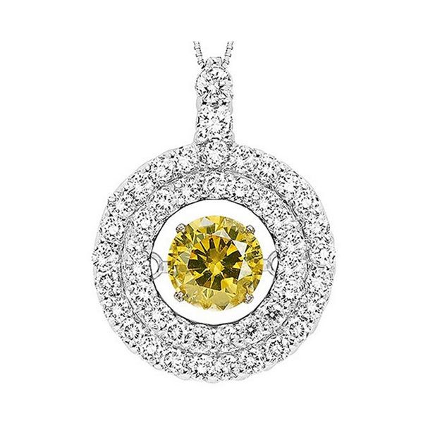 14KT White Gold & Diamonds Rhythm Of Love Neckwear Pendant  - 2 cts Harris Jeweler Troy, OH
