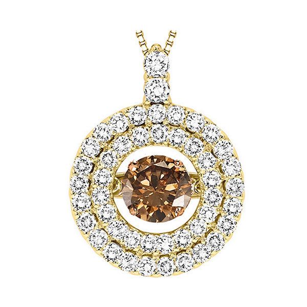 14KT Yellow Gold & Diamonds Rhythm Of Love Neckwear Pendant  - 1 3/4 cts Harris Jeweler Troy, OH