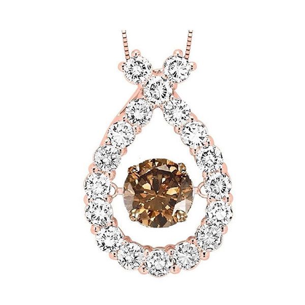 14KT Pink Gold & Diamonds Rhythm Of Love Neckwear Pendant  - 1 1/2 cts Grayson & Co. Jewelers Iron Mountain, MI