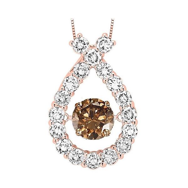 14KT Pink Gold & Diamonds Rhythm Of Love Neckwear Pendant  - 1 cts Michael's Jewelry North Wilkesboro, NC