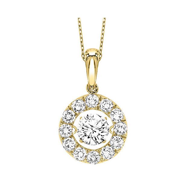 14KT Yellow Gold & Diamonds Rhythm Of Love Neckwear Pendant  - 1 cts Molinelli's Jewelers Pocatello, ID